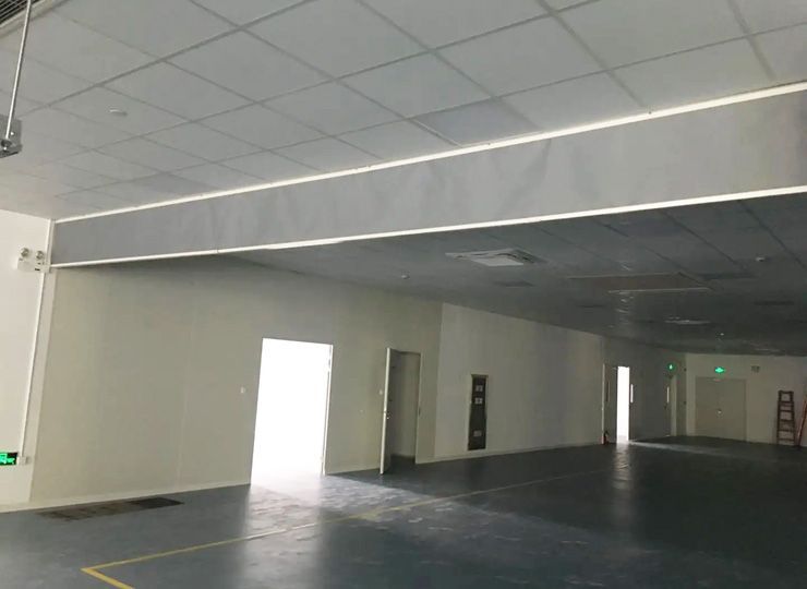 建筑物頂棚有管道擋煙垂壁該怎么安裝？